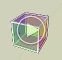 3D Colour cube (transparent)