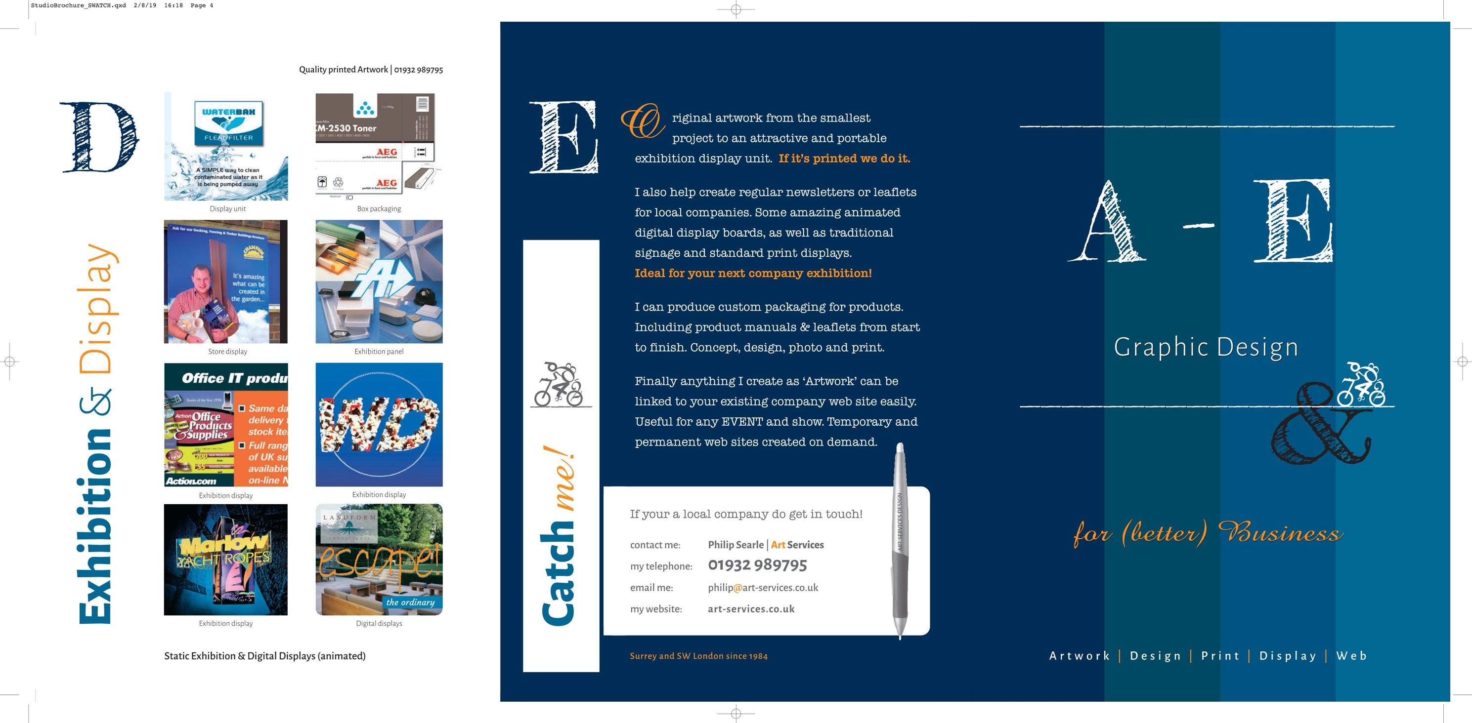 Six page leaflet design
