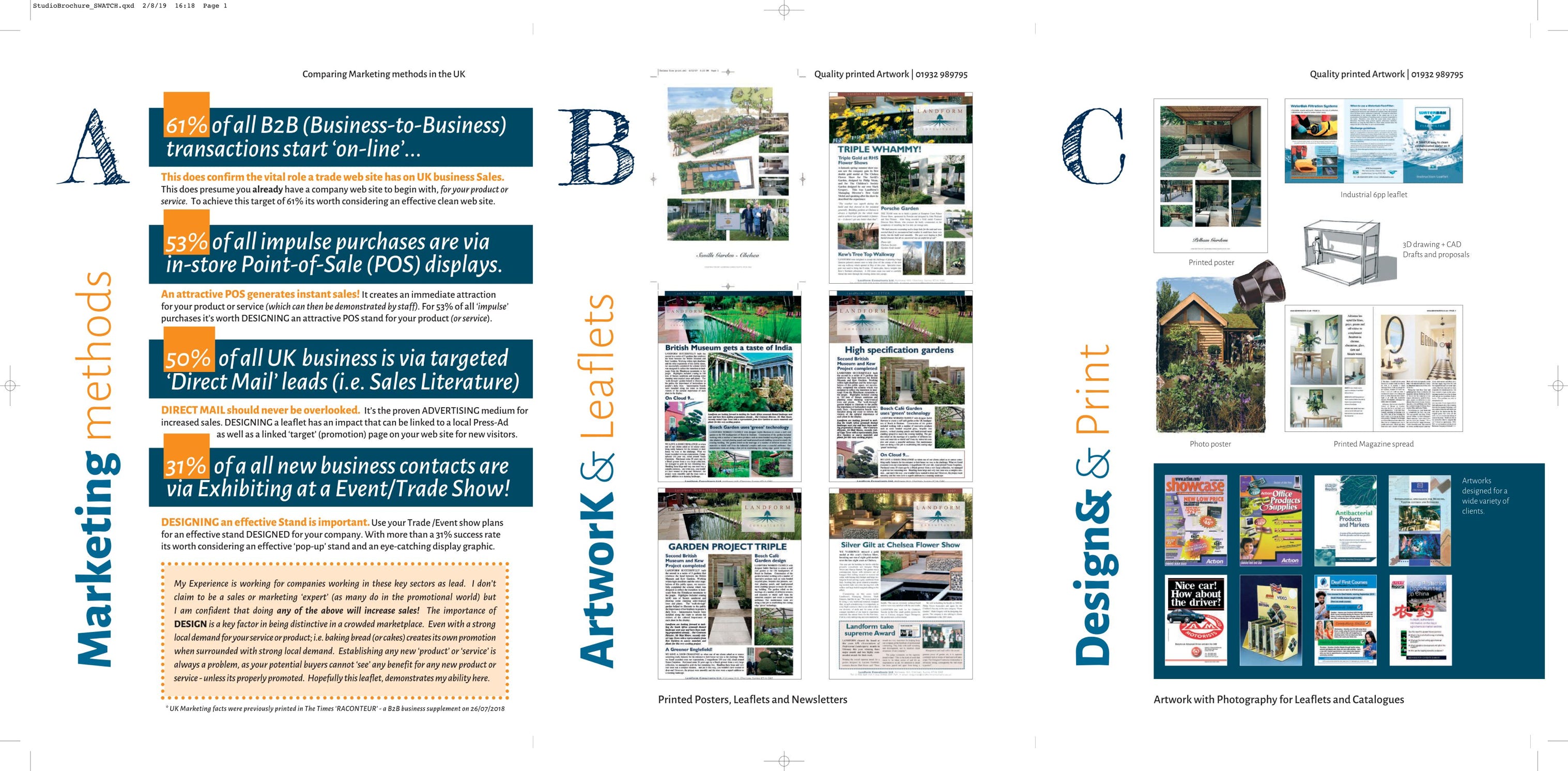 Six page leaflet